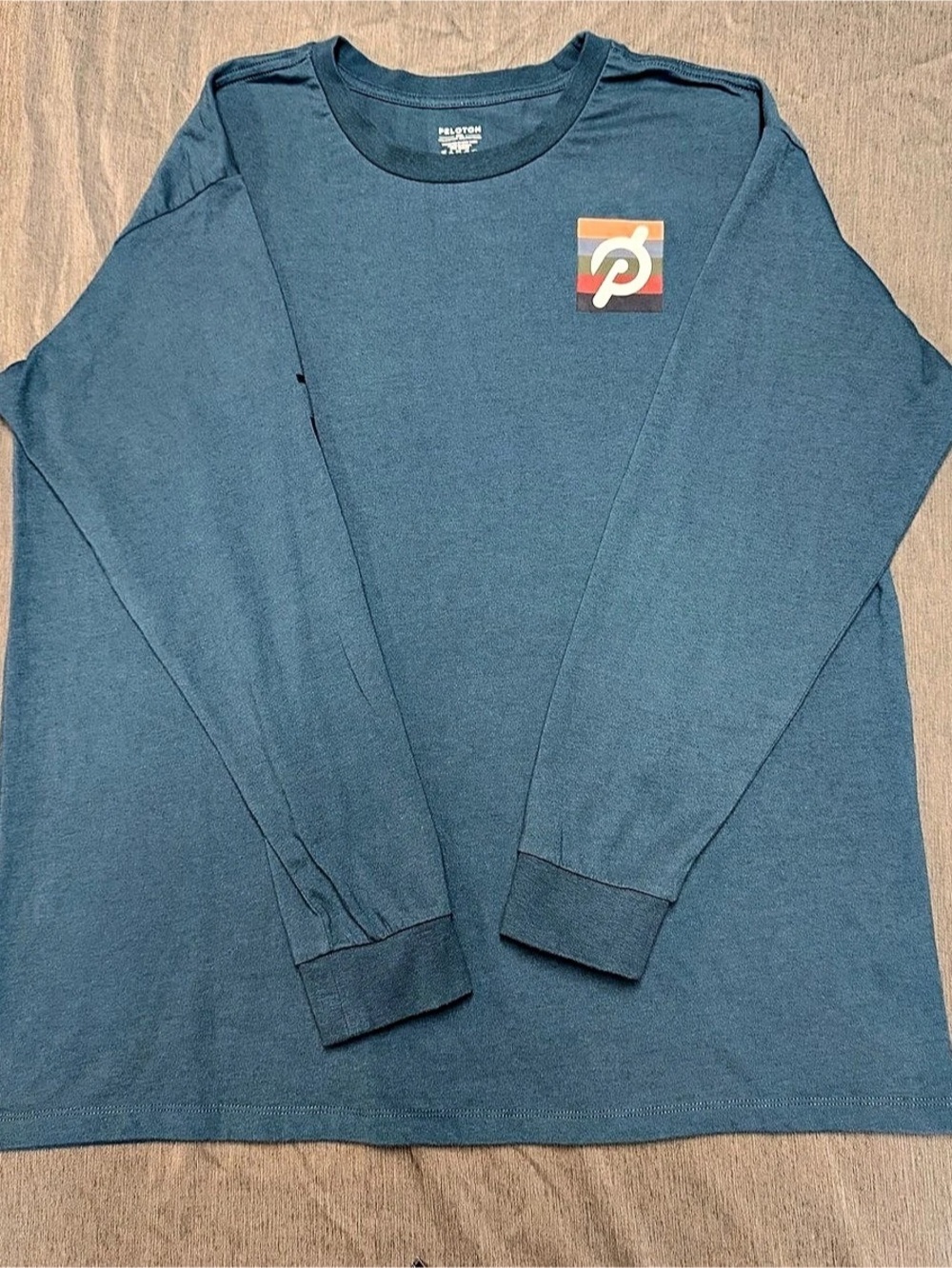 Peloton Long Sleeve Color Block Shirt XXL Like New